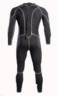 ADS009 design sunscreen wetsuit style manufacture conjoined wetsuit style 2MM custom wetsuit style wetsuit factory elderly spa dry uniform spa treatment side view